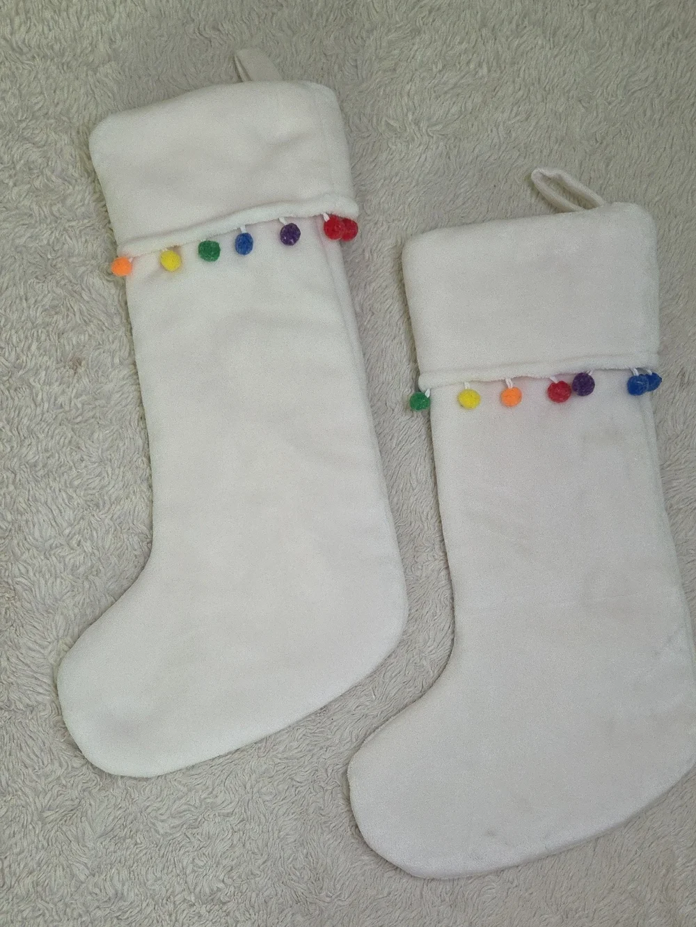 2 Berkshire Plush Christmas Stockings